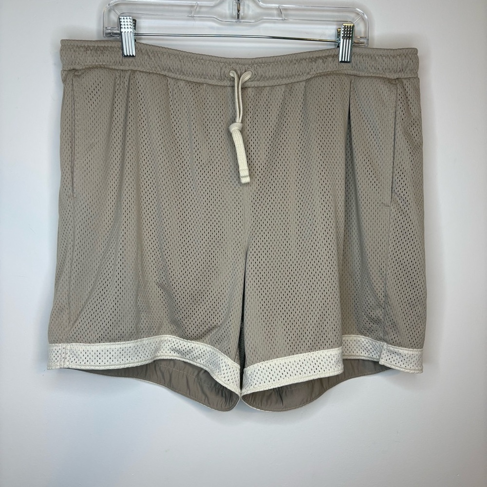 DSG Men’s NWT XL Mesh Rec Sports Drawstring Shorts Khaki Light Sand